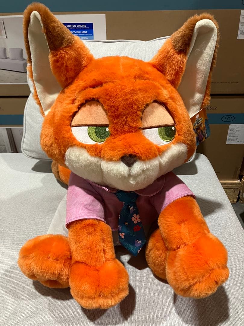 コストコ ディズニー ズートピア2 ニック・ワイルド ぬいぐるみ