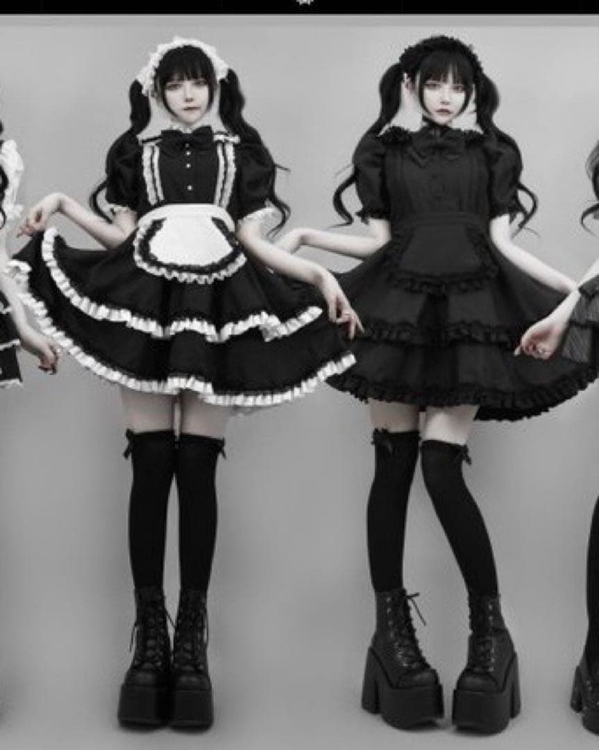 DimMoireディムモアール 絶メイドワンピースII【Black】 - メルカリ