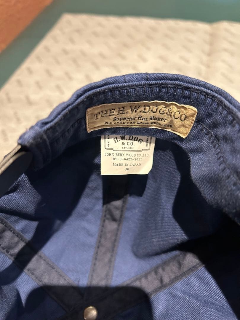 H.W.DOG & CO. トラッカーキャップ ネイビー