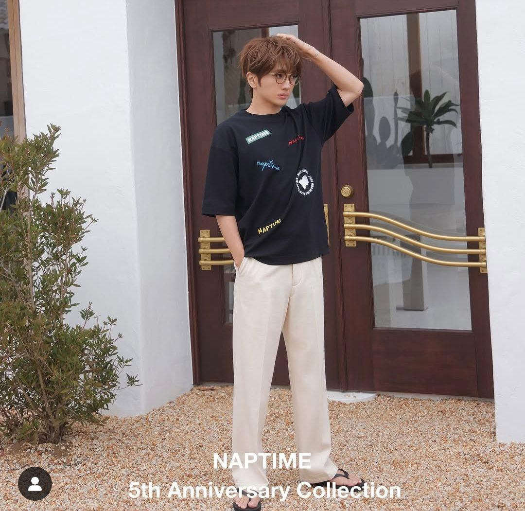 Naptime 刺繍Tシャツ 黒 XLサイズ