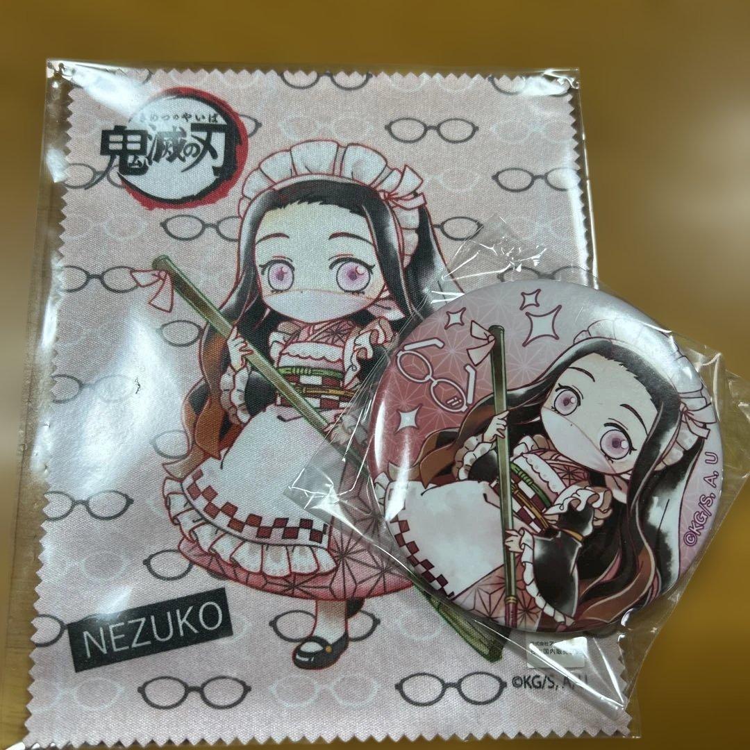 鬼滅の刃×執事眼鏡　缶バッジ&眼鏡拭き 鬼滅の刃×執事眼鏡 缶バッジ&眼鏡拭き 鬼滅の刃×執事眼鏡 缶バッジ