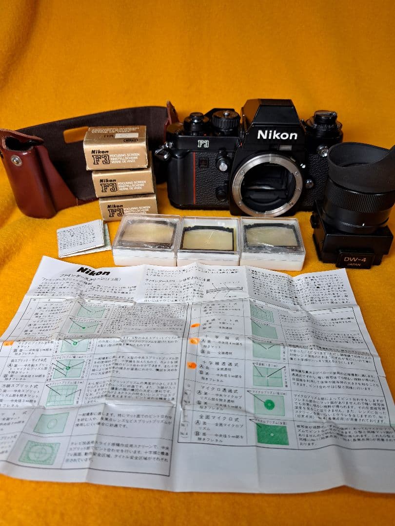 Nikon F3 新品モルト交換済み DW-4他あり Nikon F3 新品モルト交換済み DW-4他あり Nikon F3 新品モルト交換済み