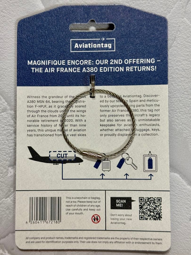 エールフランスA380 Aviationtag グレア材 F-HPJF - メルカリ