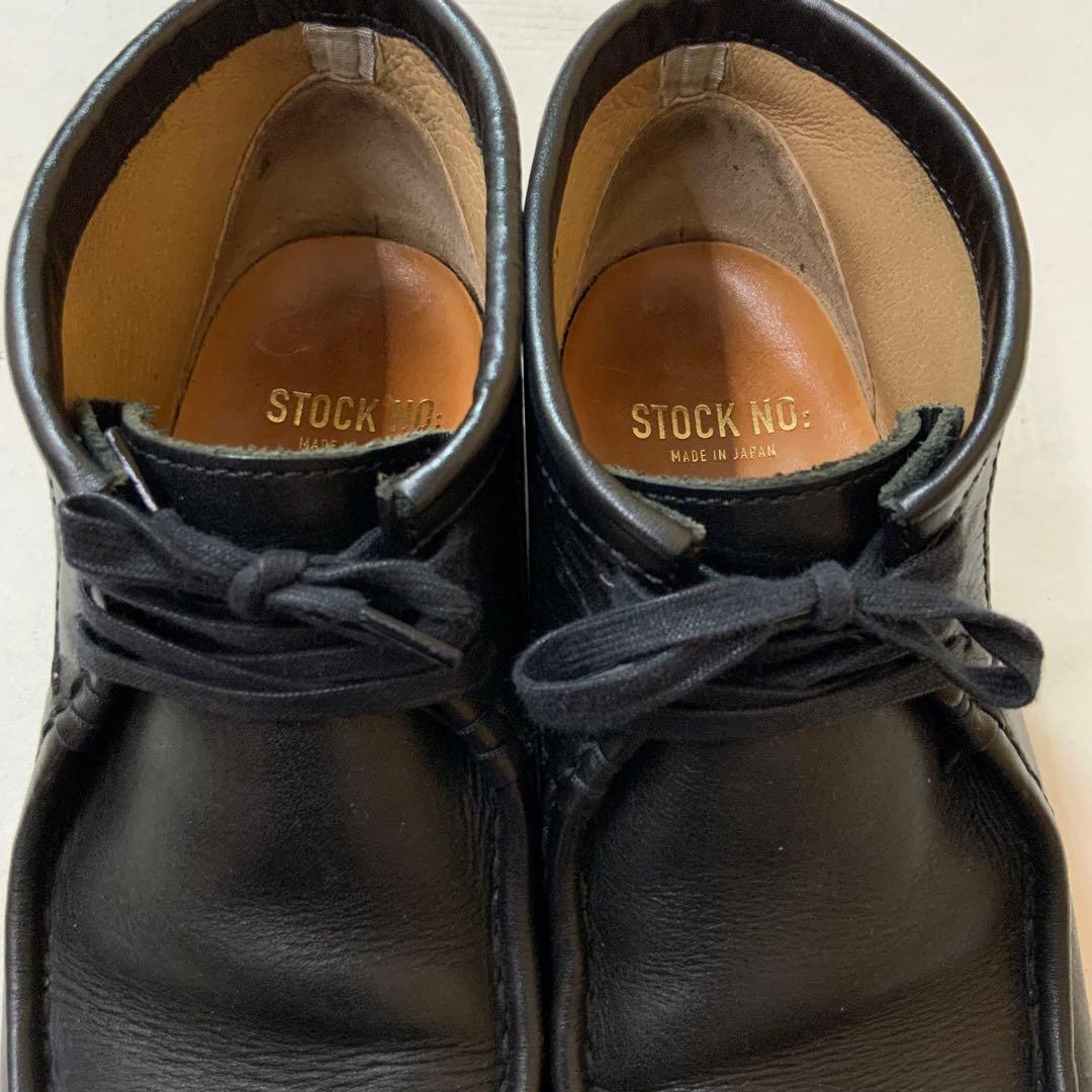 STOCK NO: ストックナンバー モカシンショートブーツ 25.5cm 黒