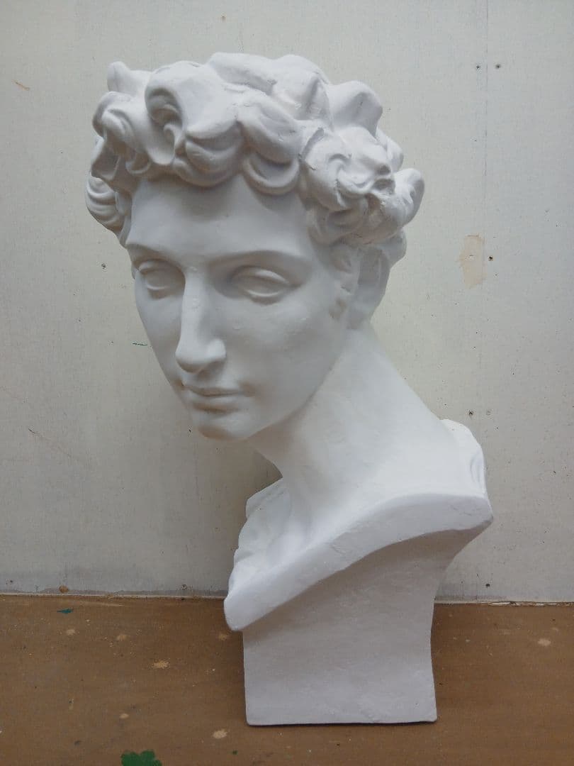 メディチ首像。高さ６０cm デッサン用 石膏像 メディチ胸像 高さ約60cm - メルカリ