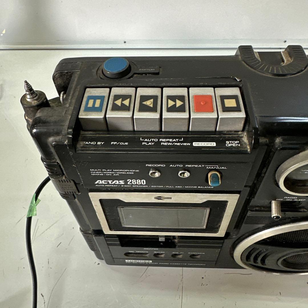 TOSHIBA RT-2880 アクタス ラジオカセット 東芝 昭和レトロ - メルカリ