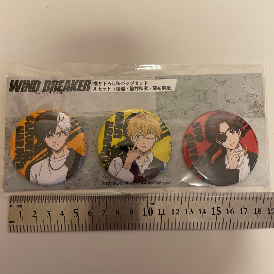 ウィンドブレイカー 缶バッジ桜遥 楡井秋彦 蘇枋隼飛 桐生三輝 梶蓮