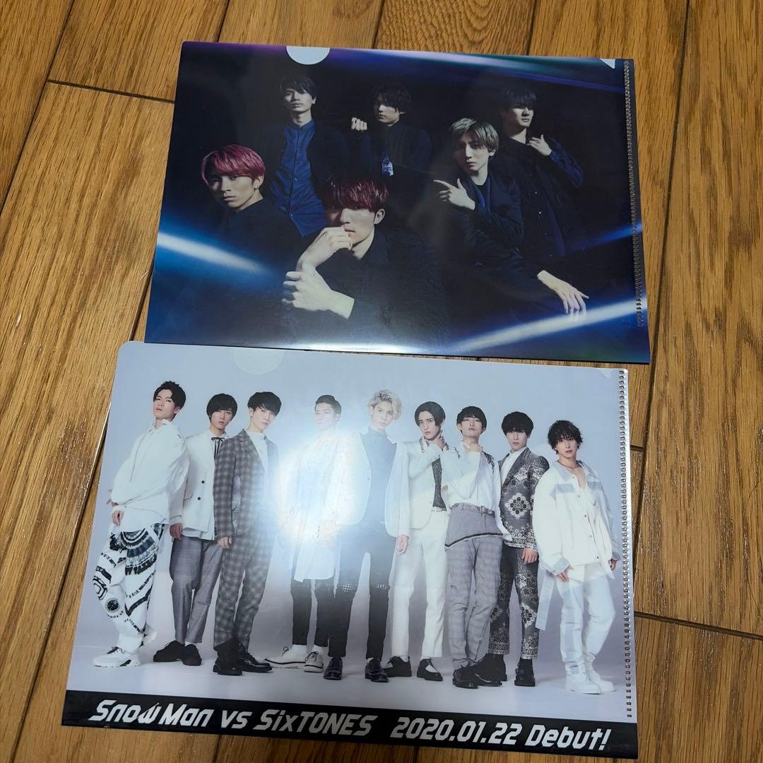 Snow Man vs SixTONES クリアファイル - メルカリ