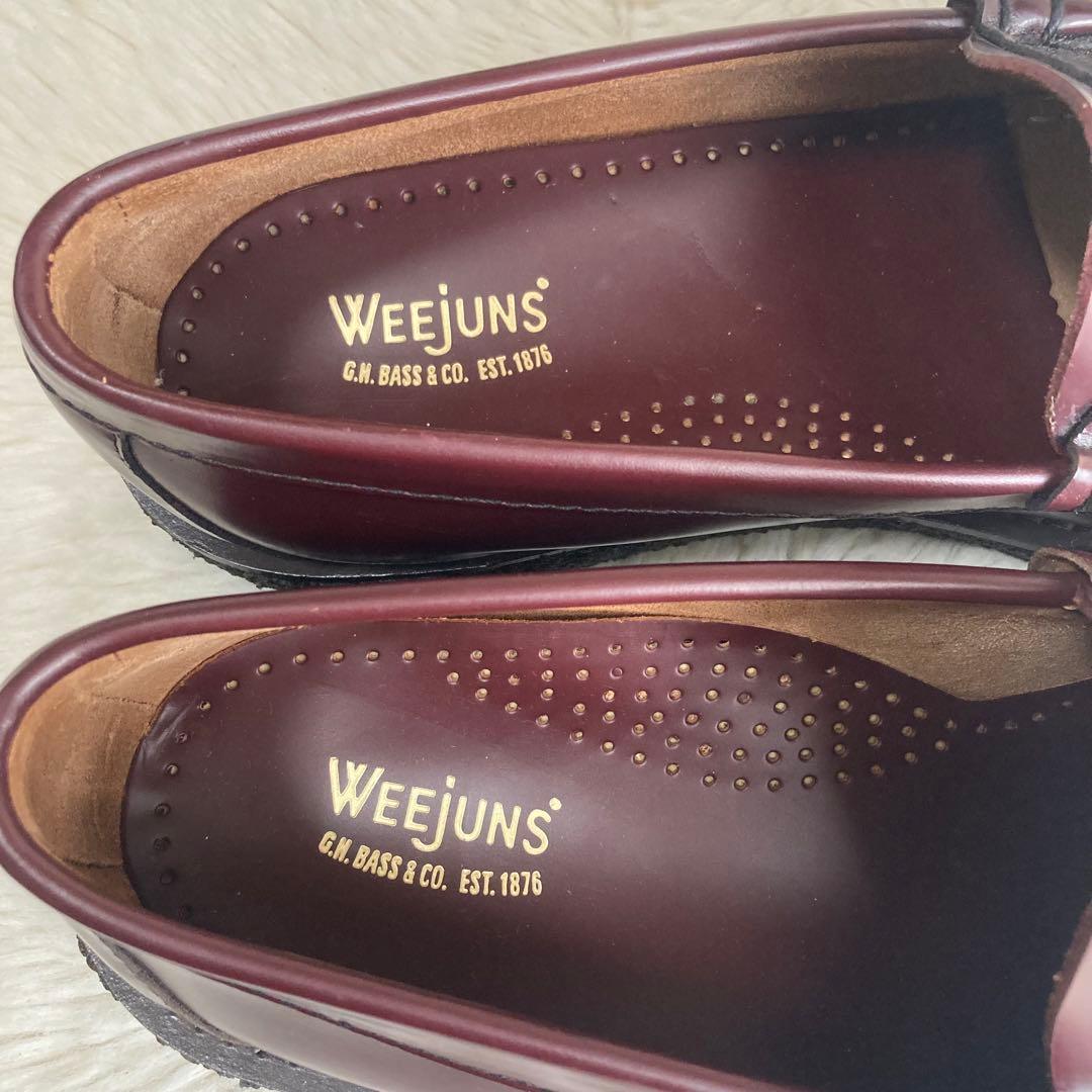 【美品】G.H.BASS Weejuns ローファー ブラウン レッド
