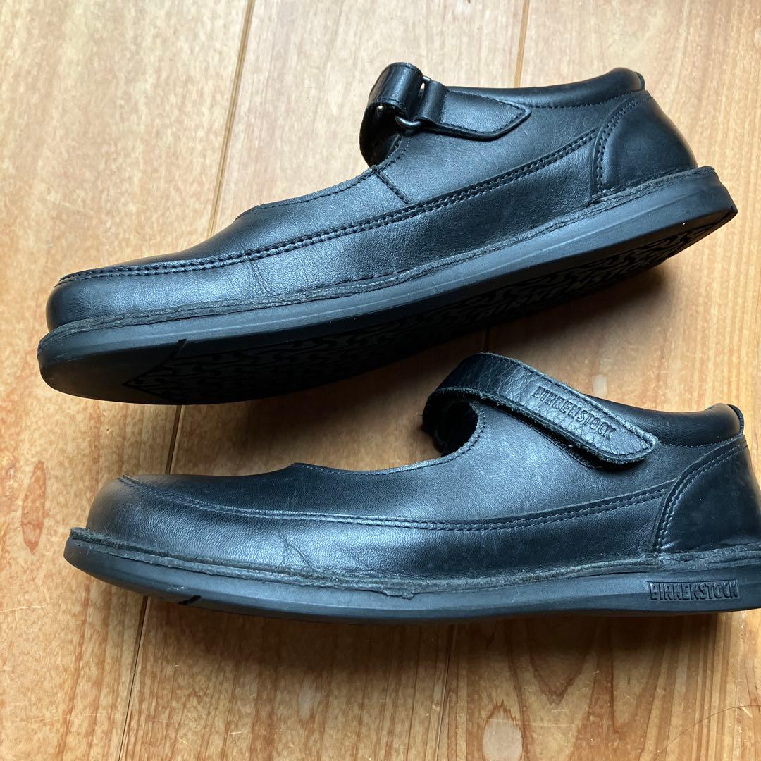 美品 ビルケンシュトック JUNE ストラップシューズ 24.5 本革 黒