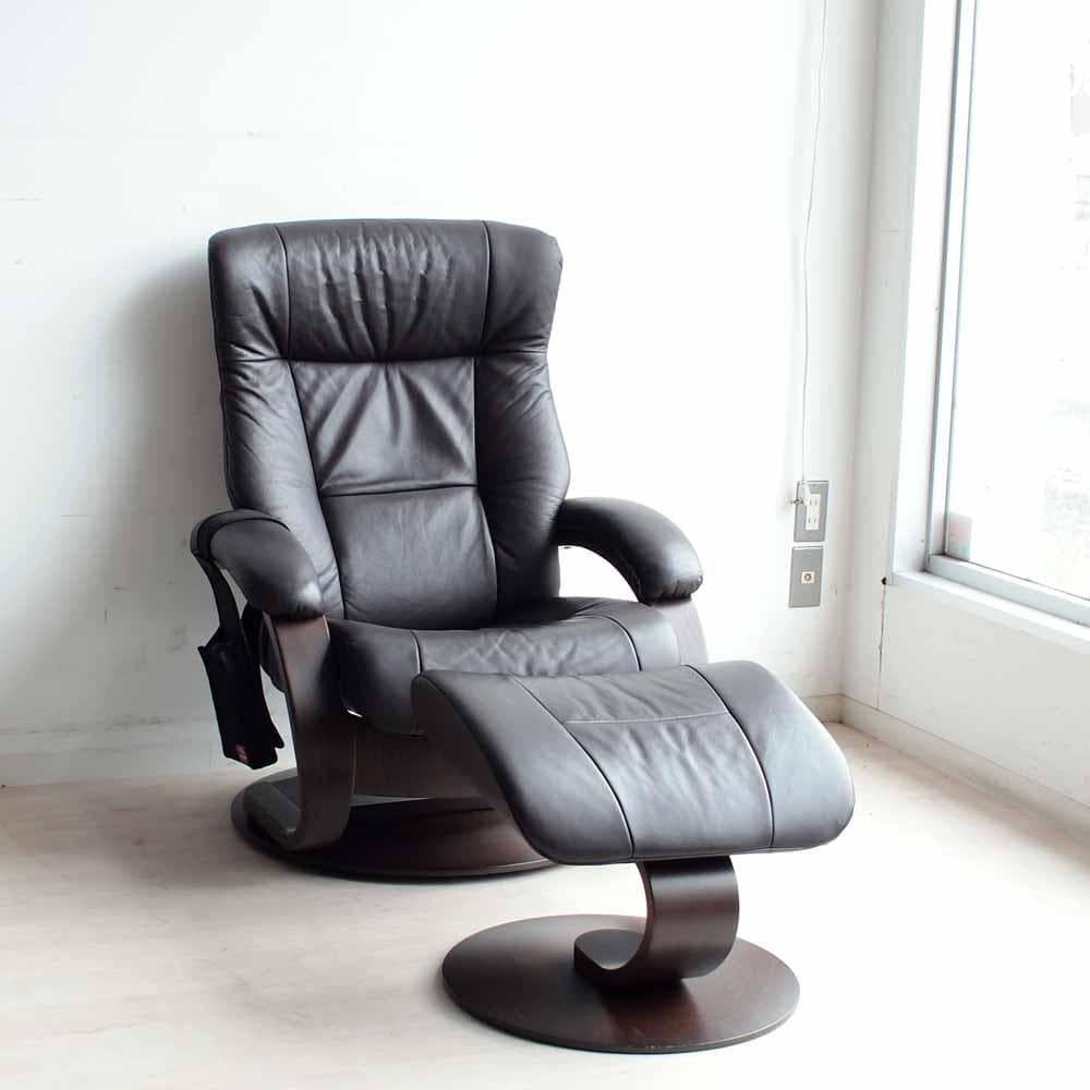 シモンズ フィヨルド マニアーナ リクライニングチェア オットマンZR24142 SIMMONS（シモンズ） 開梱設置付き フィヨルド マニアーナ