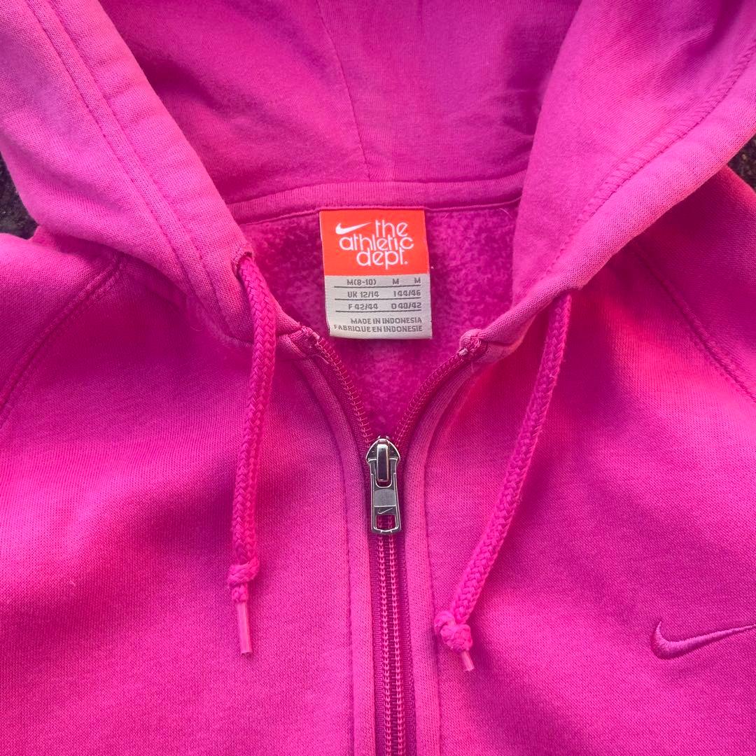 00s NIKE ナイキ ジップパーカー archive 短丈 ピンク y2k - メルカリ