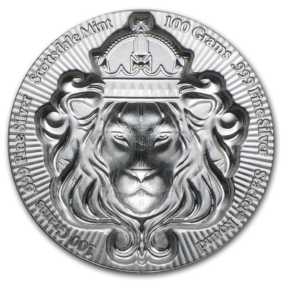 100グラム シルバーラウンド ×6個 - スコッツデールスタッカー