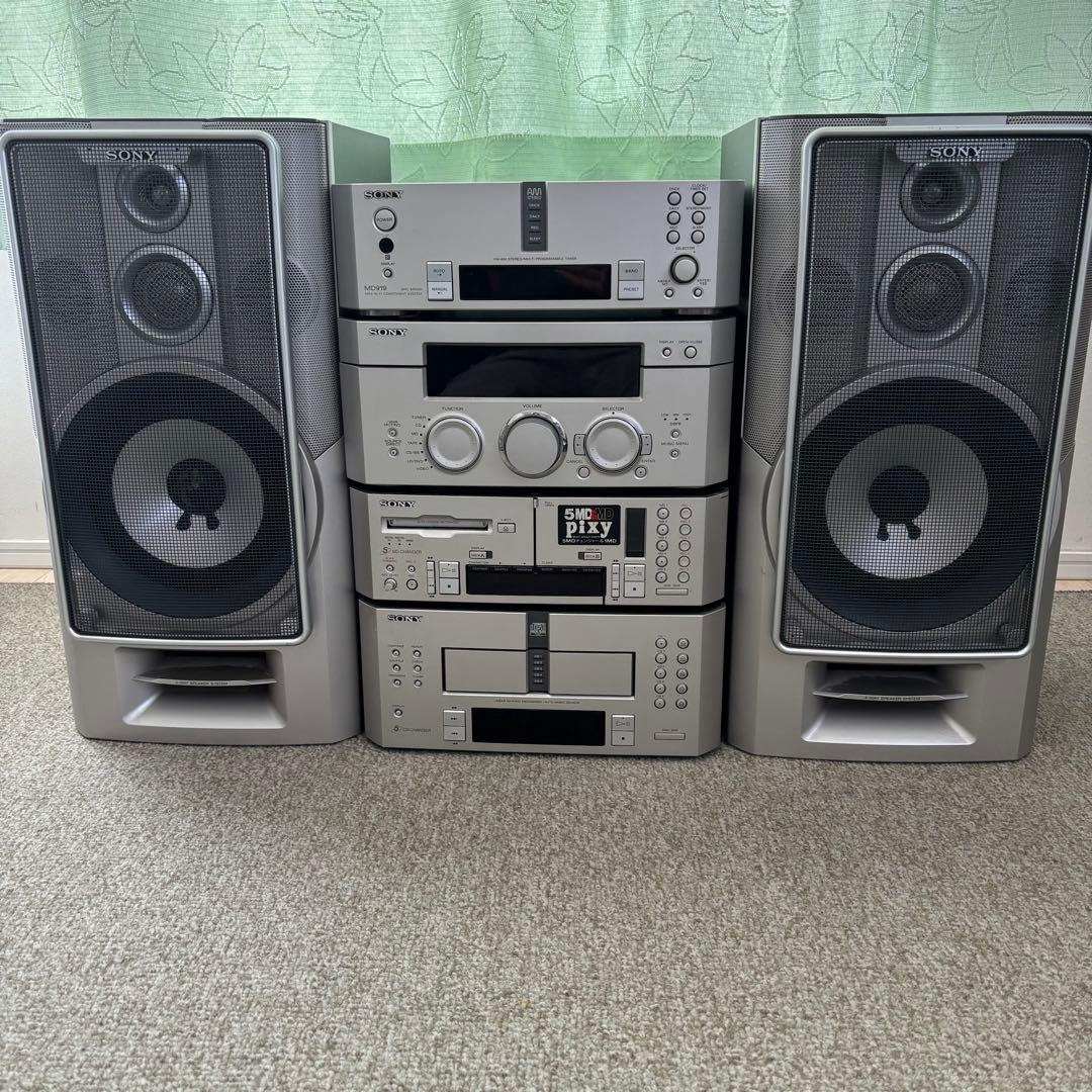 【ジャンク】SONY　DHC-MD919　Pixy システムコンポ① ジャンク】SONY DHC-MD919 Pixy システムコンポ①