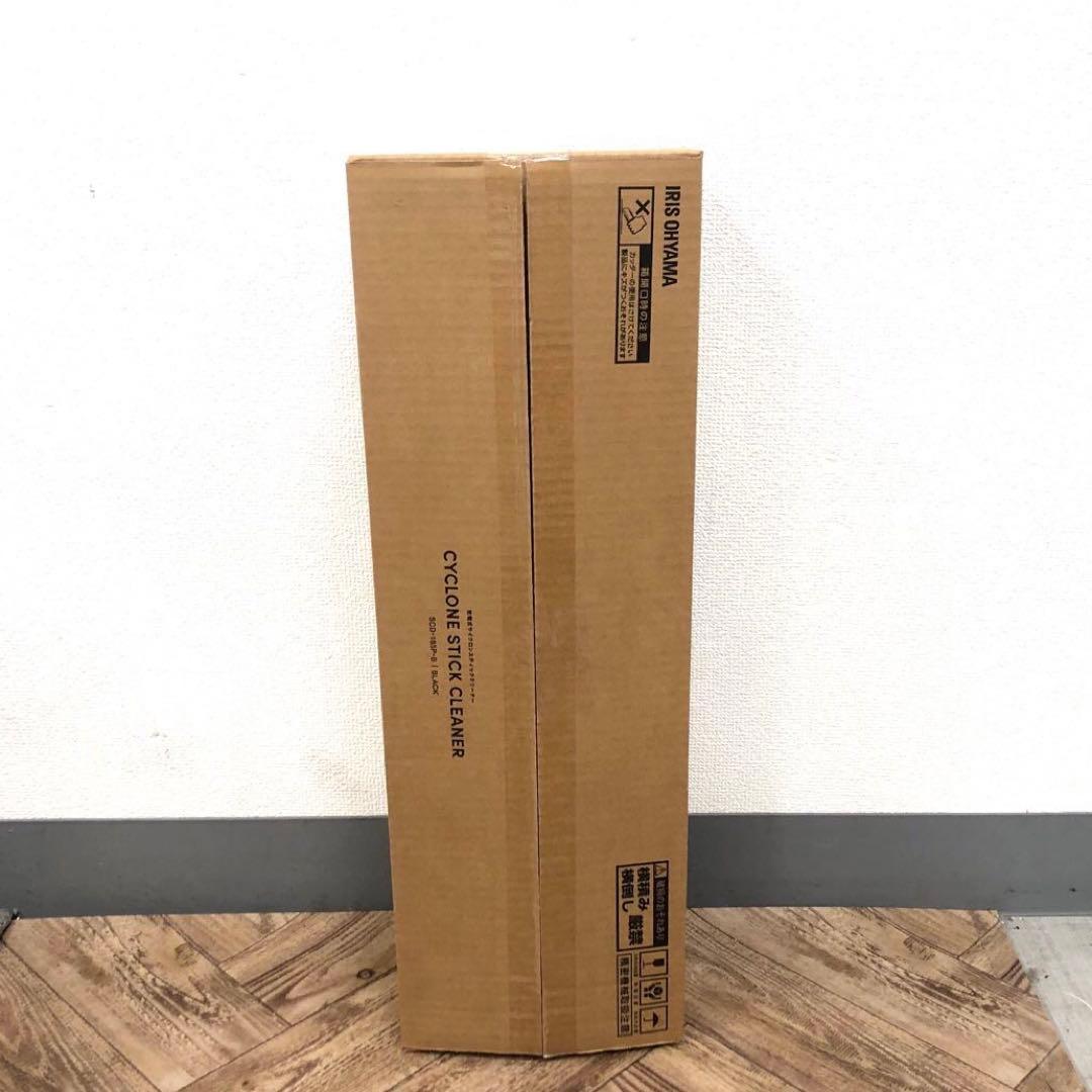 【美品】アイリスオーヤマ　スティッククリーナー　SCD-185P-B 2025年 SCD-185P-B コードレス 充電式サイクロンスティック掃除機 アイリス