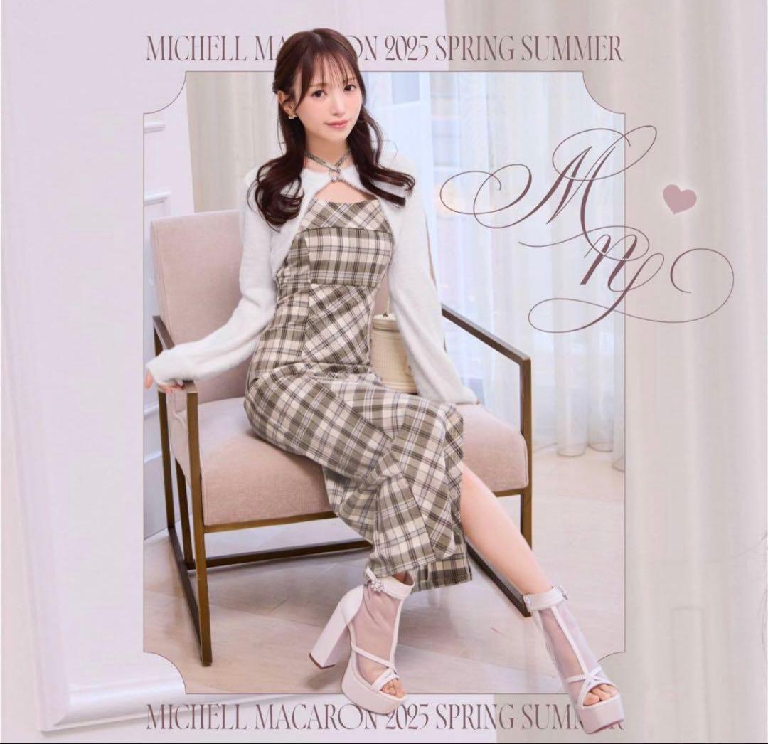michellMacaron（ミシェルマカロン）アンサンブル チェックワンピース