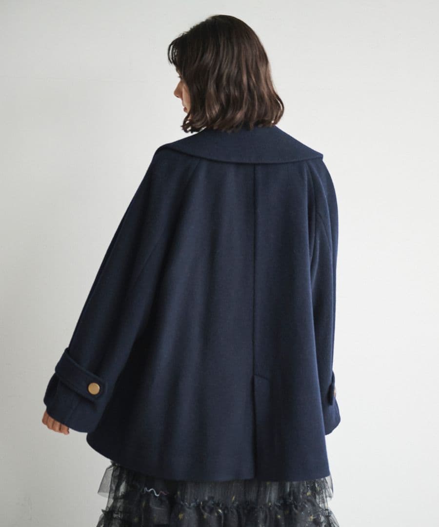 完売 新品タグ付 ココディール インペリアルモッサショートPコート