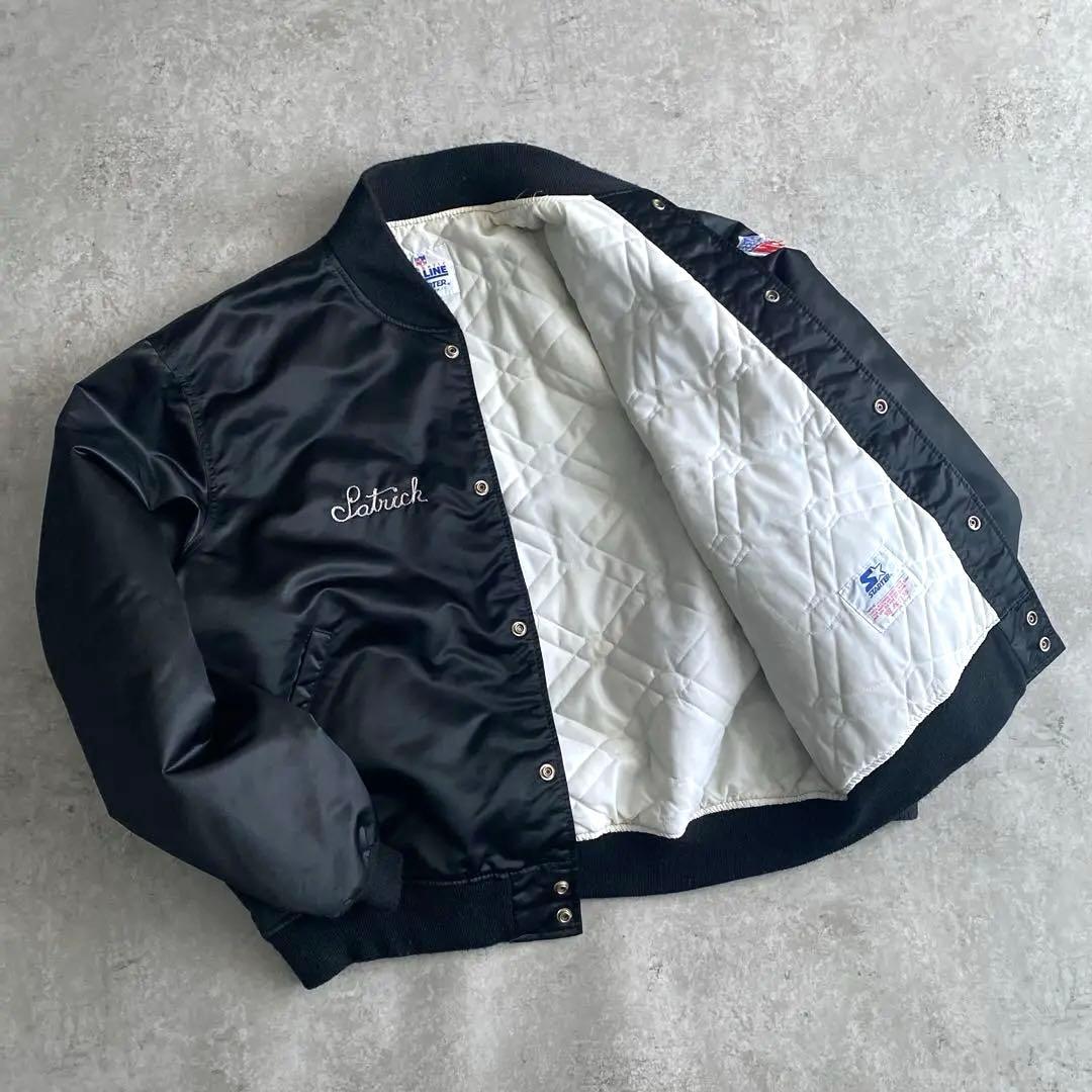 80s 90s STARTER RAIDERS スタジャン USA製 黒 XXL - メルカリ
