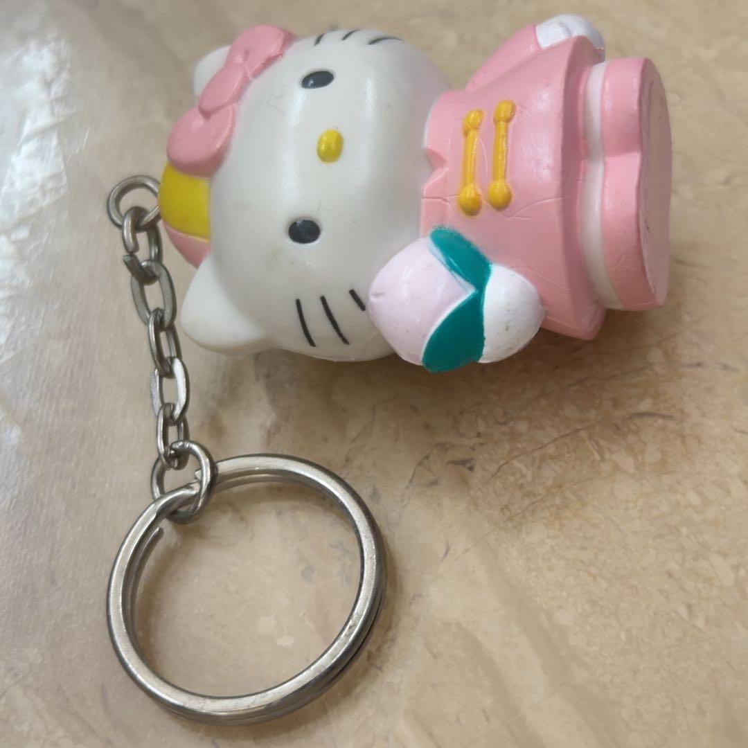 希少】ハローキティ キーホルダー チャイナ服 桃 1998年製 レトロ