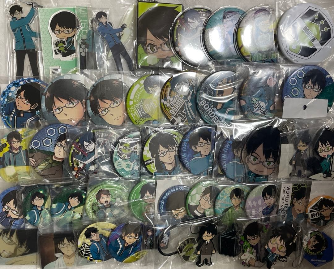 ワールドトリガー ワートリ　三雲修　缶バッジ　キーホルダー　グッズまとめ売り ワールドトリガー 三雲/ヒュースらの描き下ろし”日常 ver”グッズ 7月発売!