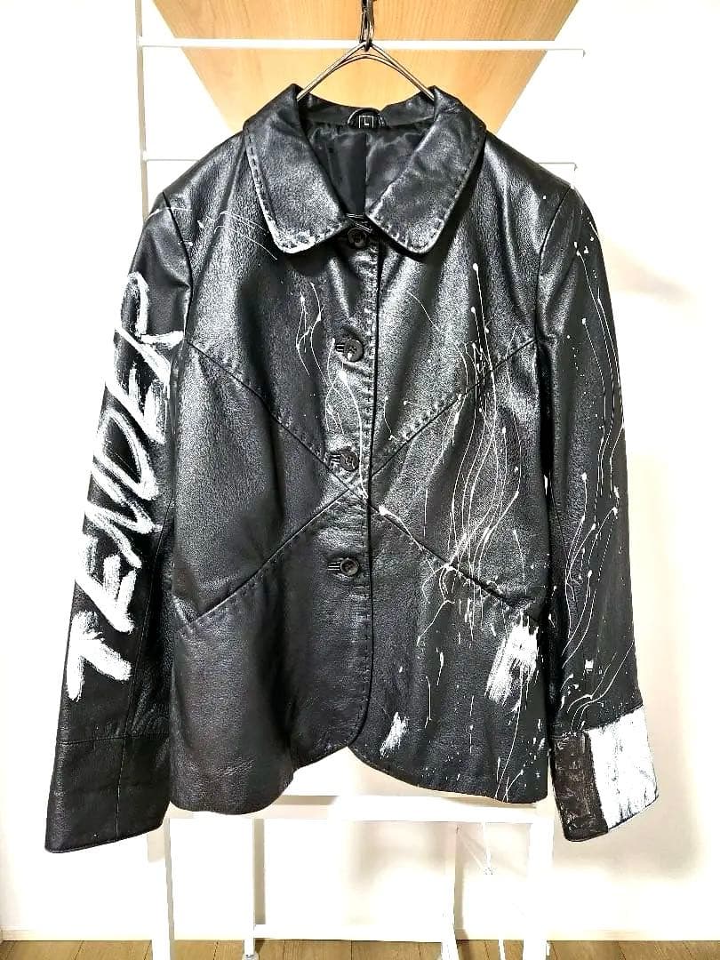 入手困難 ] FR2 ネオレザー バーシティジャケット スタジャン Mサイズ