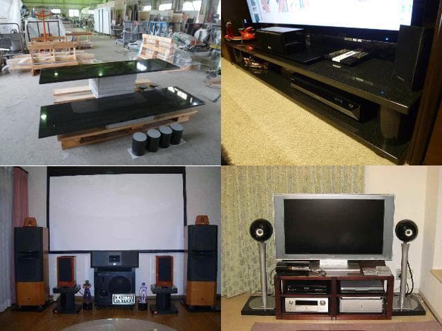 yujiostyle1011様専用】天然黒御影石 特注オーディオボード○2枚