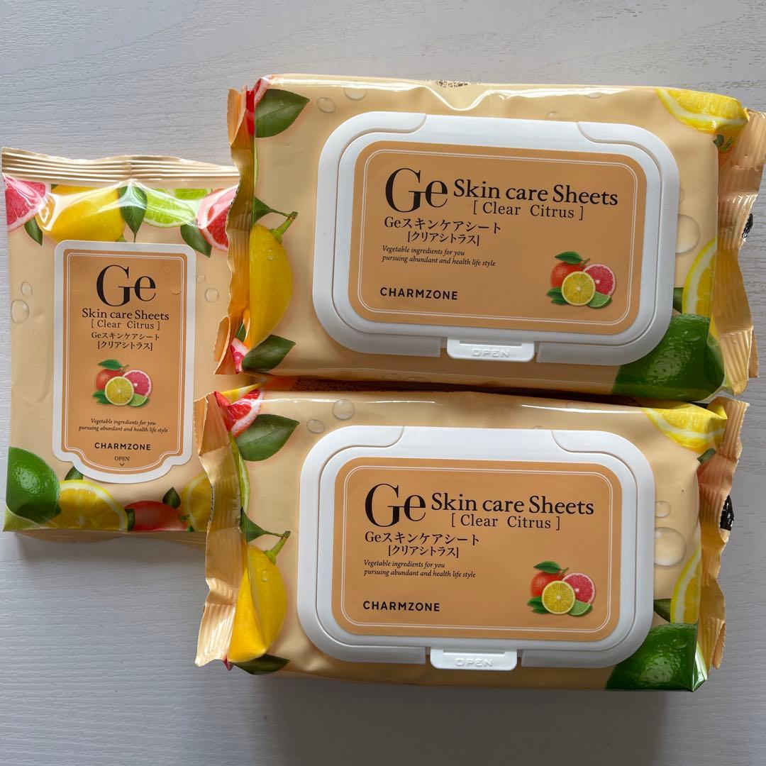 チャームゾーン】Geスキンケアシート クリアシトラス 120枚＋10枚