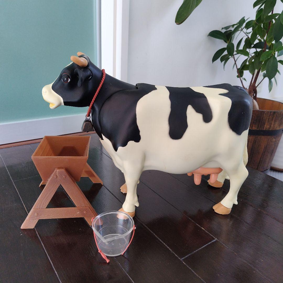 レア初期付近モデル！ツクダオリジナル ミルクモウモウ 本体、水桶