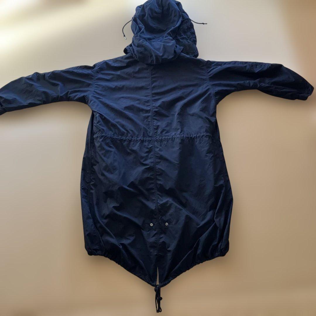 高級】ATON エイトン モッズコート フード ライナー ファー ネイビー