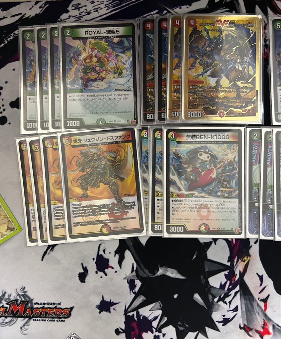 デュエルマスターズ リースサムライ デッキ CS入賞構築 二重スリーブ