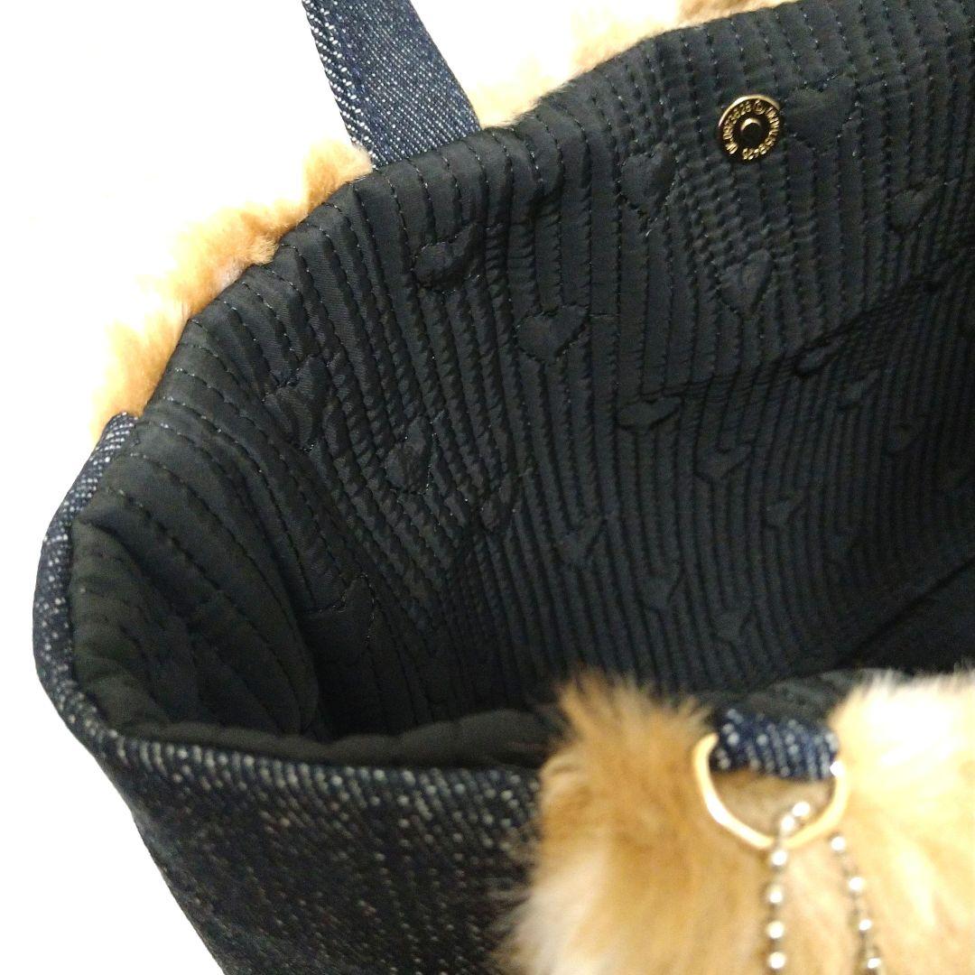 S*W様 コヤンイサムチョン☆横長トートバッグ バンビ柄ファー サンダー