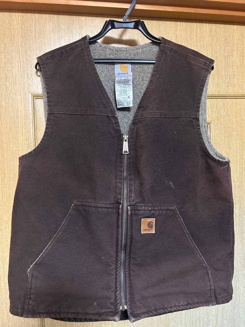 [神サイズ‼️]Carhartt ダックベスト　ブラウン　メキシコ製 12 メキシコ製 Carhartt ダックベスト ボア ブラウン Size (XL) – frgeek