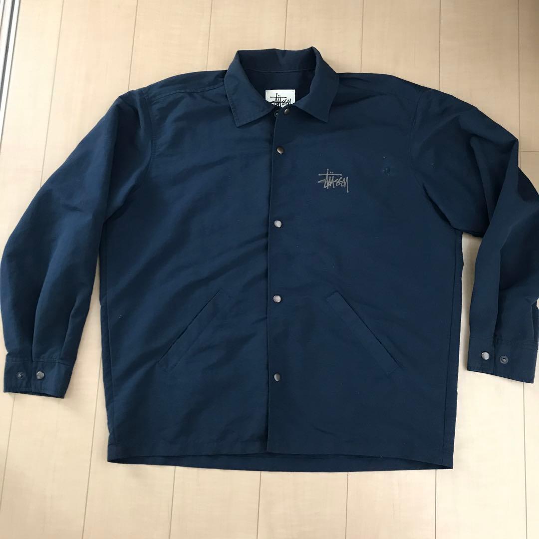 激レア ネイビー ステューシー stussy 90年代 コーチジャケット vtg