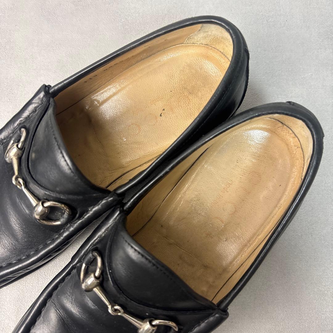 良品✨GUCCI ビットローファー 41E 黒 レザー ホースビット イタリア製