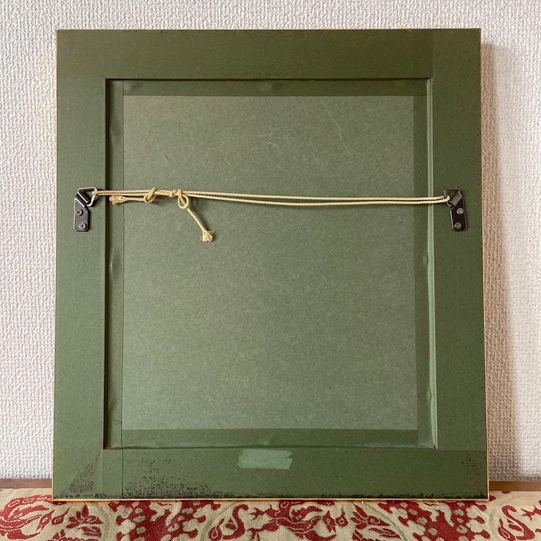 額装五つ花＊額装34cm×31cm・画18cm×15cm・Meissen・美品