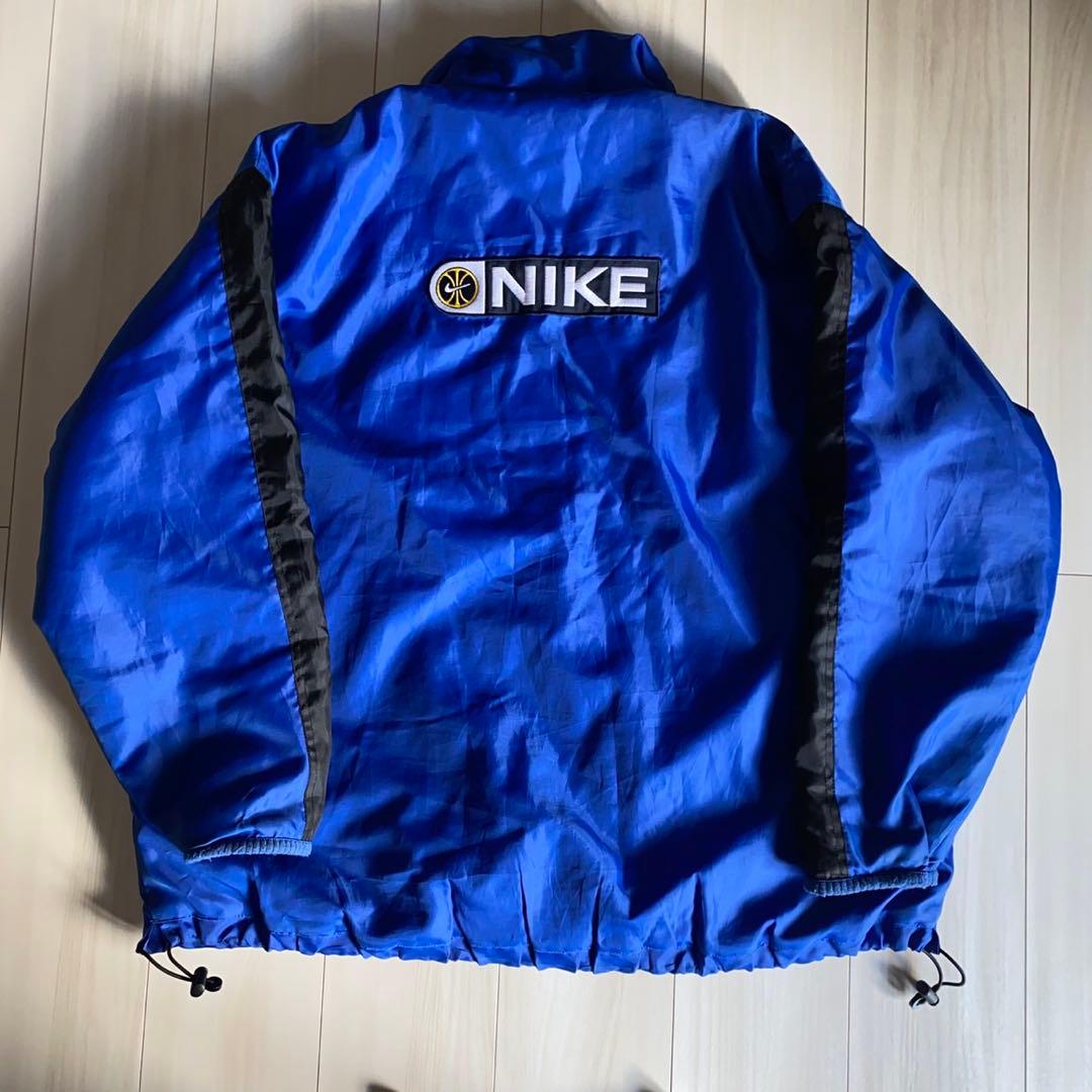 NIKE ナイロンジャケット 90s 刺繍ロゴ 激レア ナイキ 90s USA製 ロゴ 刺繍 ワッペン ナイロン ジャケット L 50144701