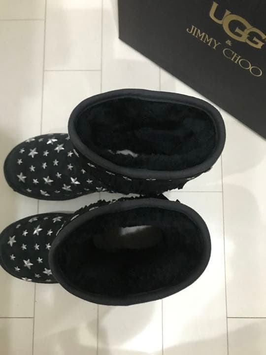激レア 希少 UGGアグJIMMYCHOOジミーチュウブーツ 本物 真冬 暖か