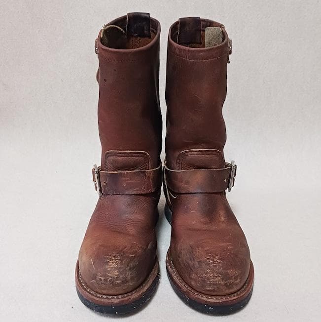 レッドウィング エンジニアブーツ オイルドレザー ブラウン 23