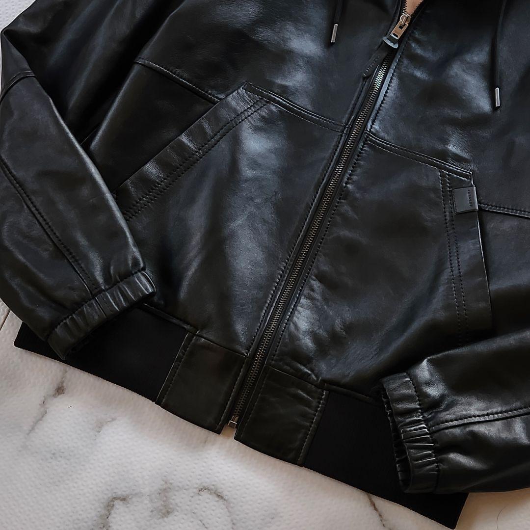 極美品✨COACH レザージャケット シグネチャー 総柄 ラムレザー