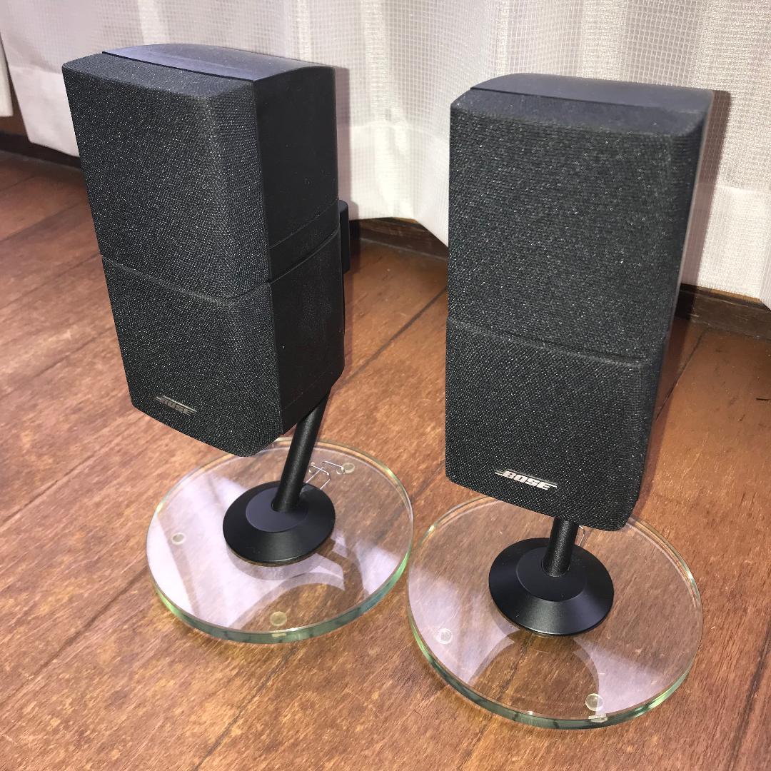 BOSE ボーズ AM-15用 ダブルキューブスピーカー ガラステーブル