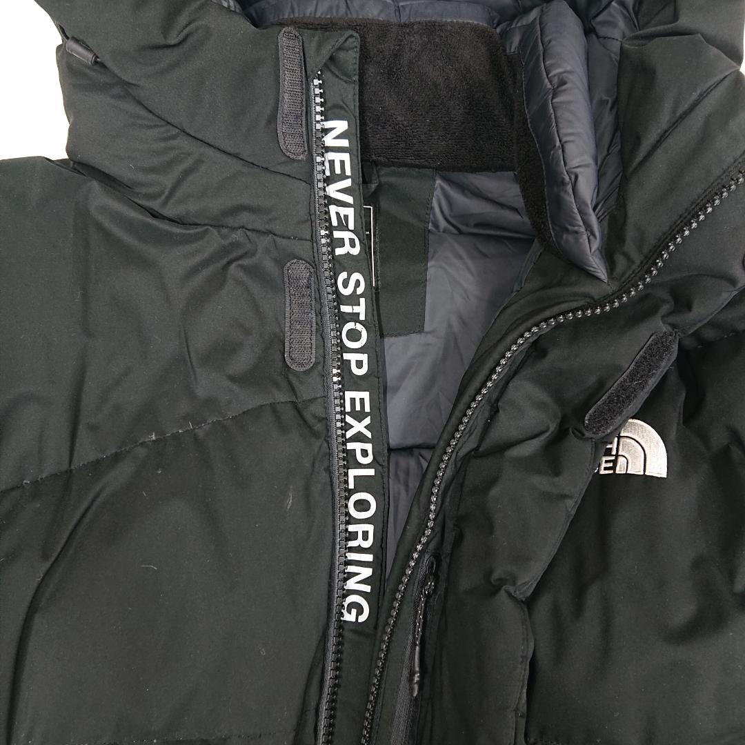 《美品》ザノースフェイス ロングダウンジャケット 黒 メンズ XL(105)