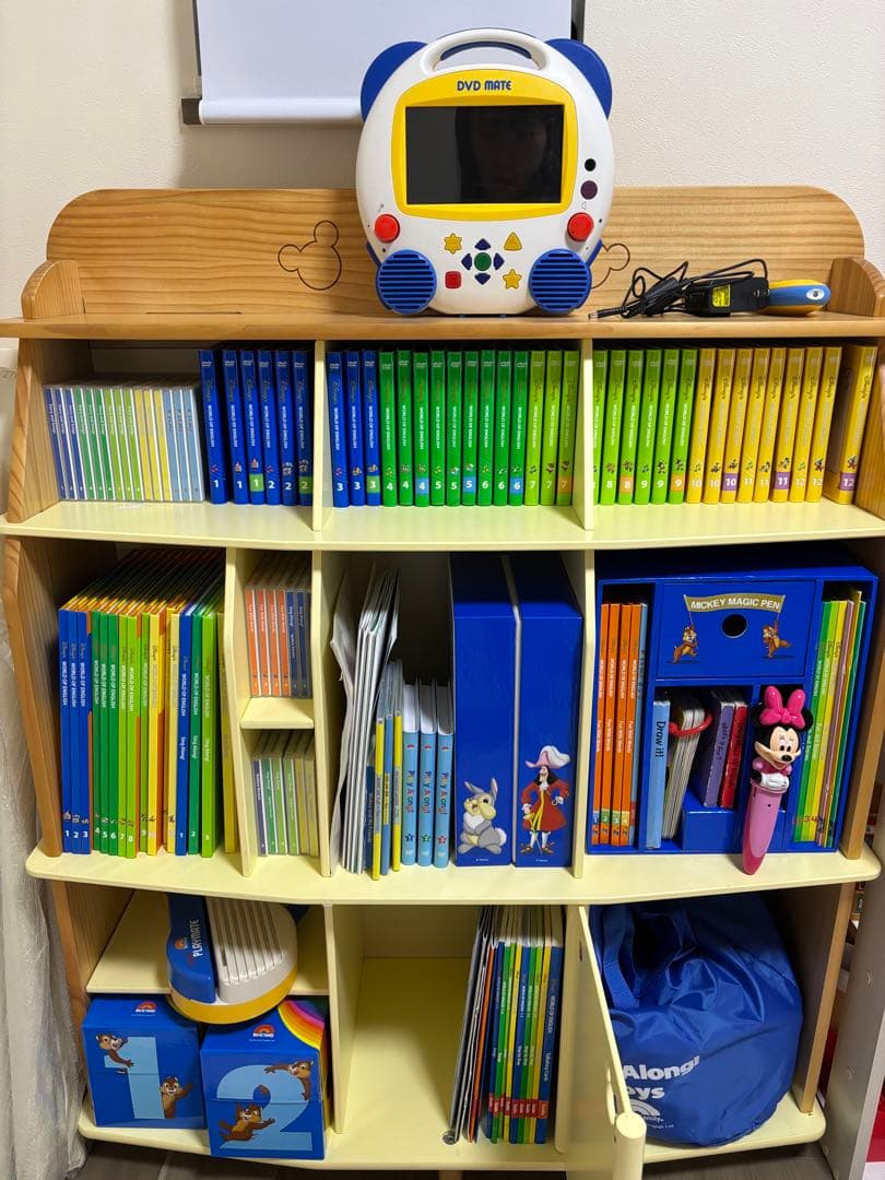 ①2019年 ディズニー英語システムDWE MTDSGパック＋棚 g8814△ 【2019年4月17日発売 最新版 リニューアル版】 DWEディズニー