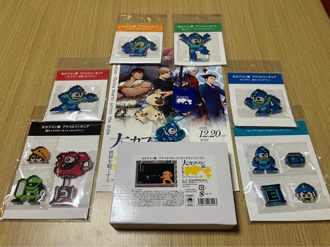 大カプコン展】ロックマン セット アクリルフィギュア、アクリル