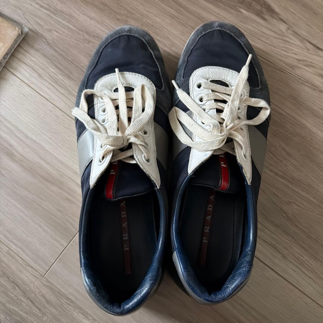 PRADA SPORT シューズ スニーカー ナイロン レザー archive - メルカリ