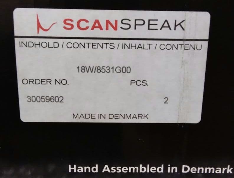 SCAN -SPEAK 　18W/8531G00 　新品 2個セット　残り僅か。