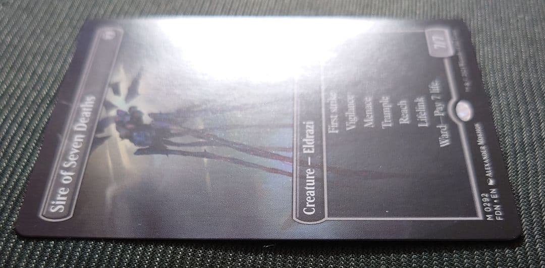 mtg 超稀少 英語版 ボーダーレス 七つの死の種父 fdn - メルカリ