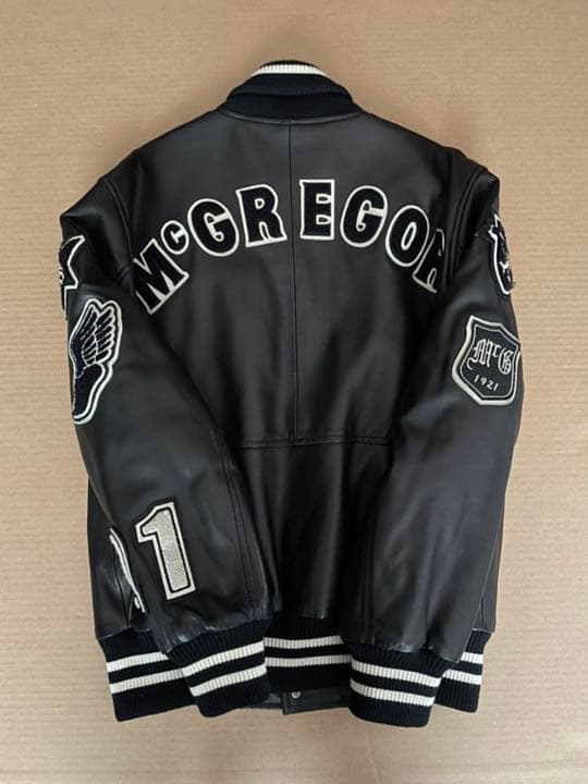 スタジャン レザージャケット ラム革 McGREGOR マクレガー - メルカリ