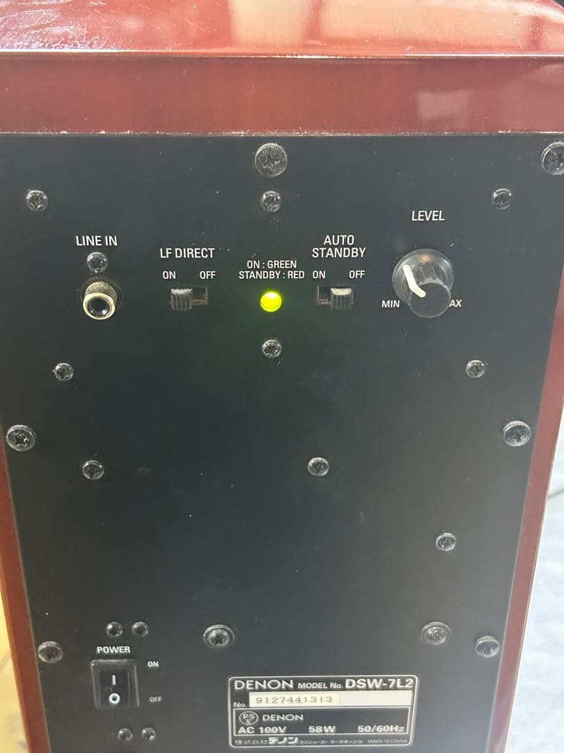 《現状品》DENON デノン サブウーファー DSW-7L2 音響機器