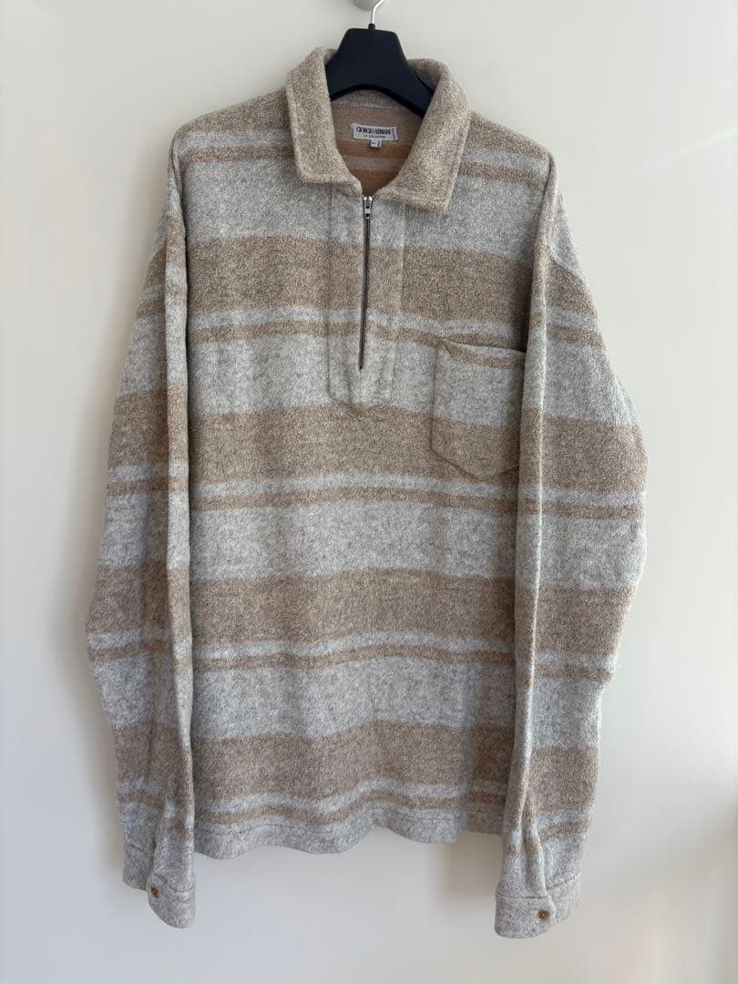 90s Giorgio Armani ジップアップポロシャツ 90s Giorgio Armani ジップアップポロシャツ