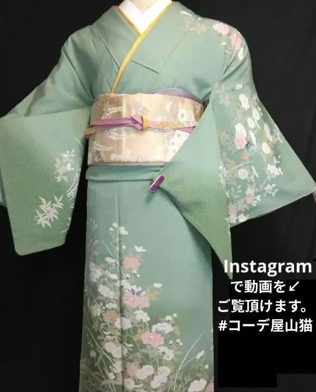 №384 入学式 七五三 躾付き 友禅正絹 訪問着フルセット 正絹長襦袢付き